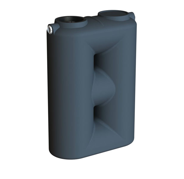 1500L slimline water tank measures 1460mm long x 680m wide x 2050mm high and is a high quality, neat looking tank for narrow spaces.